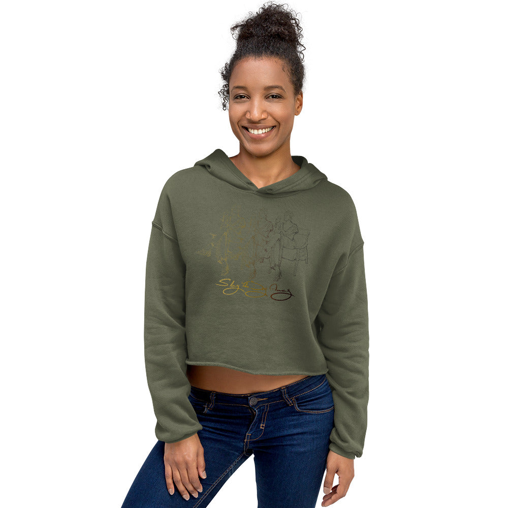 Slay The Day Away Crop Hoodie